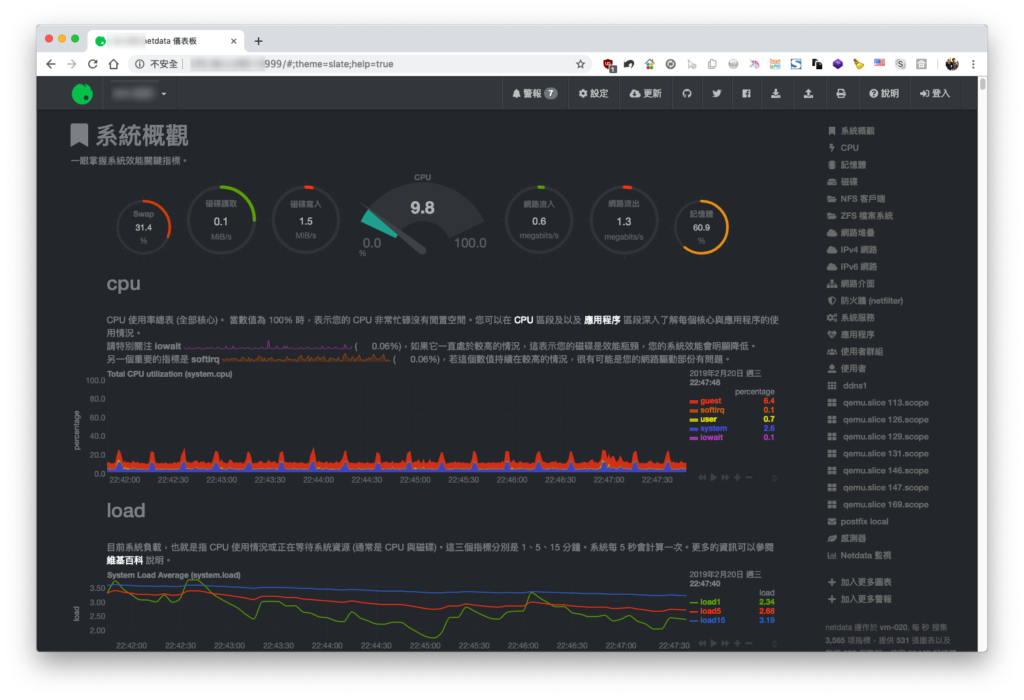 netdata 繁體中文化更新檔