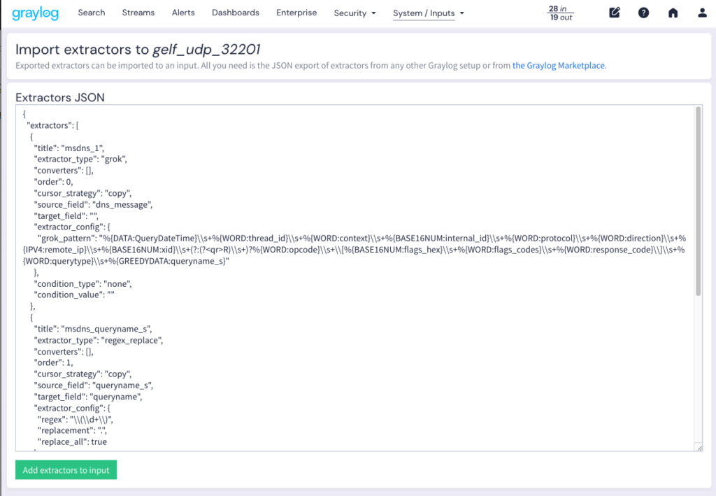 貼上擷取器 JSON