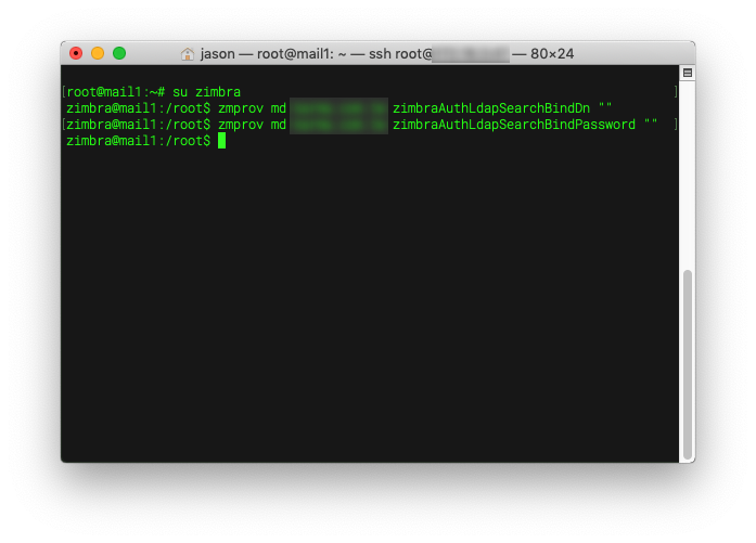 關閉 LDAP 繫結相關設定